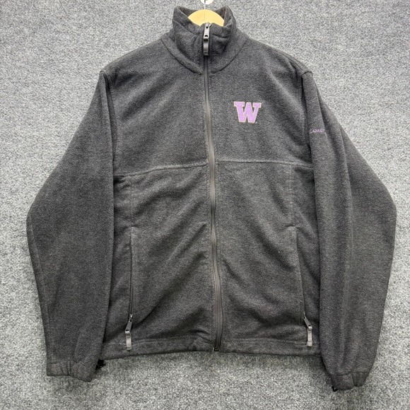 Columbia Other - Columbia Fleece Jacket Men's Size S Gray Washington Huskies NCAA